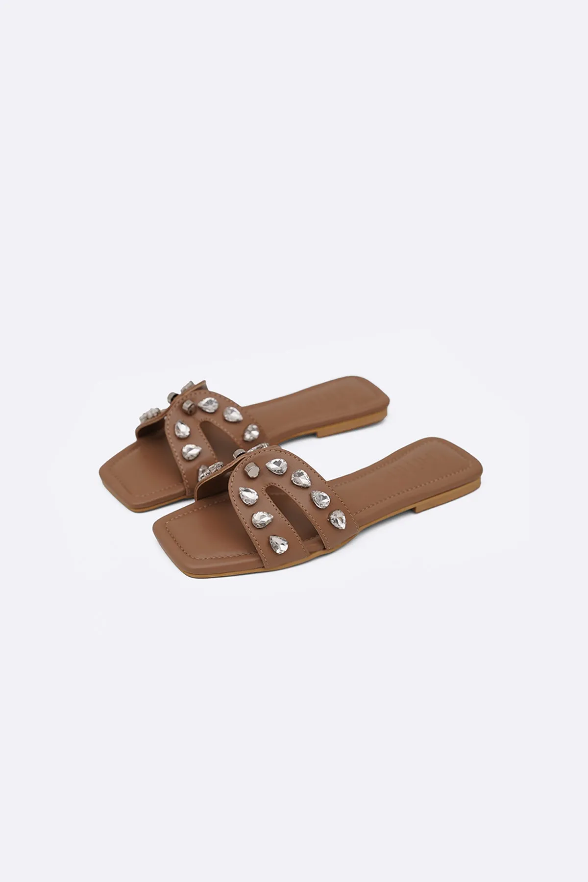 STUDDED CRYSTAL SLIDES