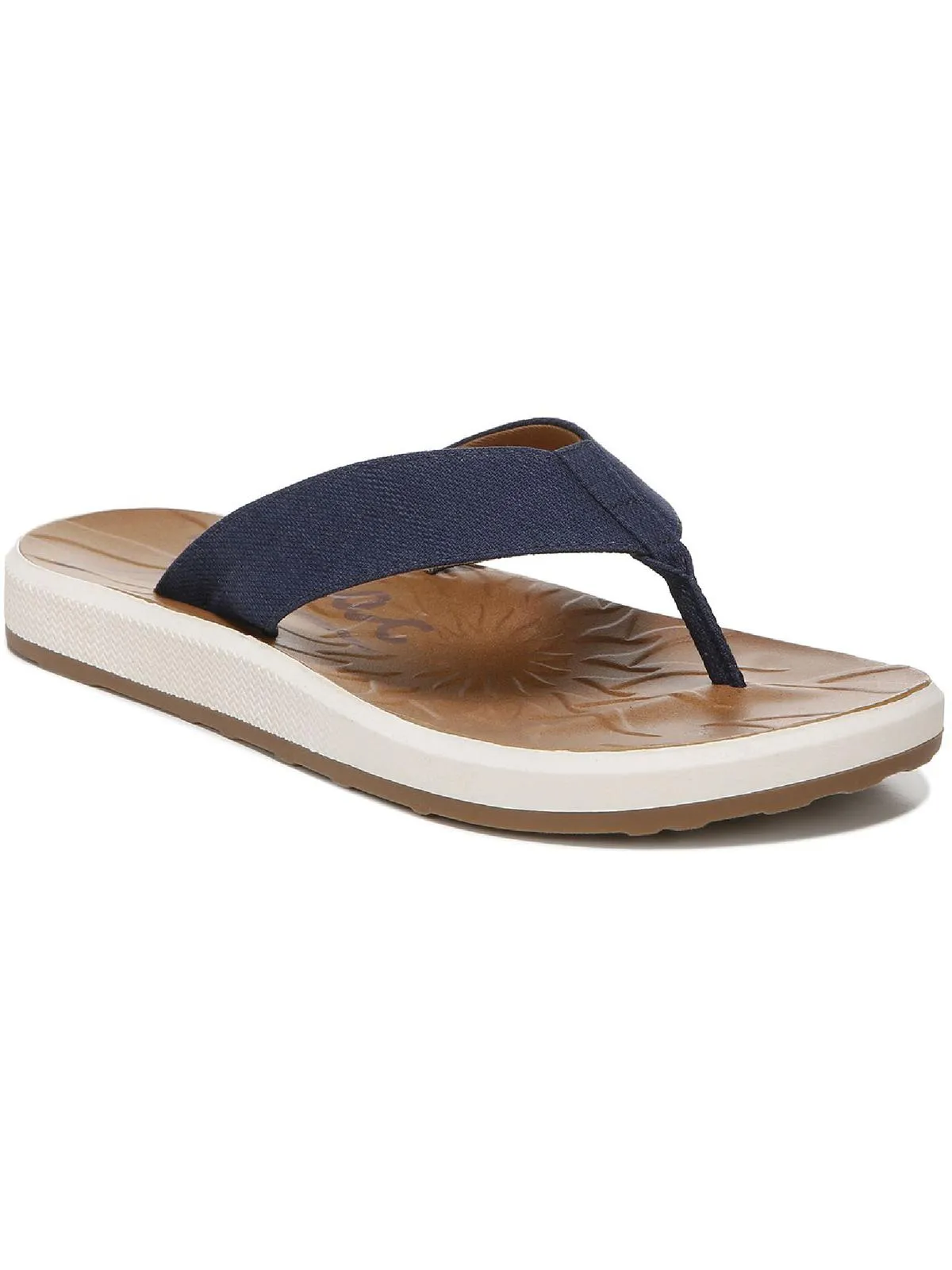 Sunny Womens Canvas Slip On Flip-Flops
