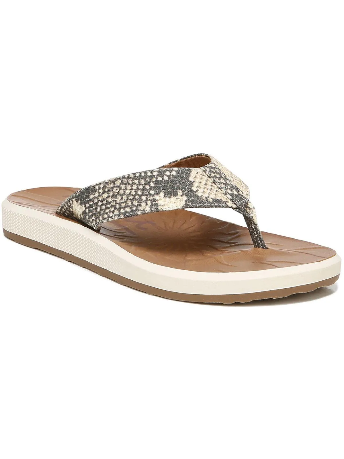 Sunny Womens Canvas Slip On Flip-Flops