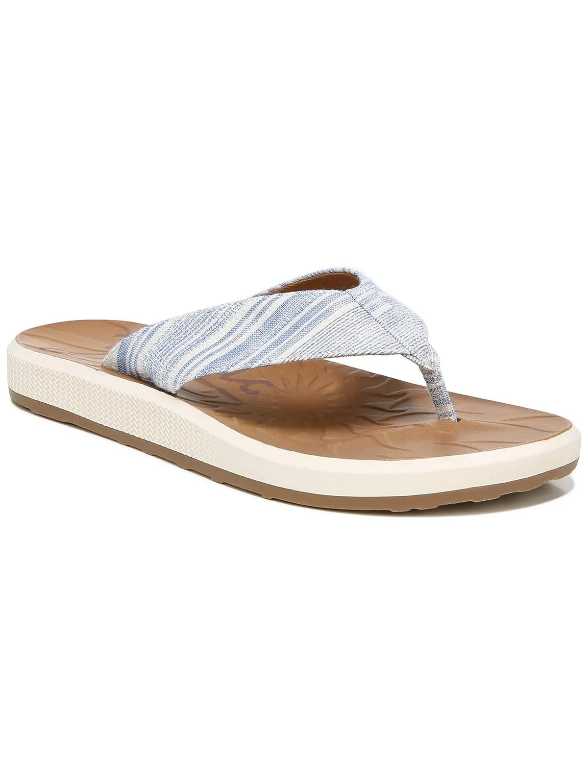 Sunny Womens Canvas Slip On Flip-Flops