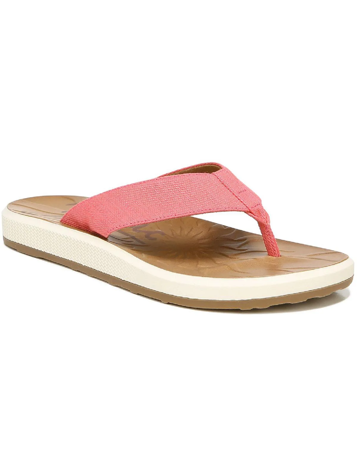 Sunny Womens Canvas Slip On Flip-Flops