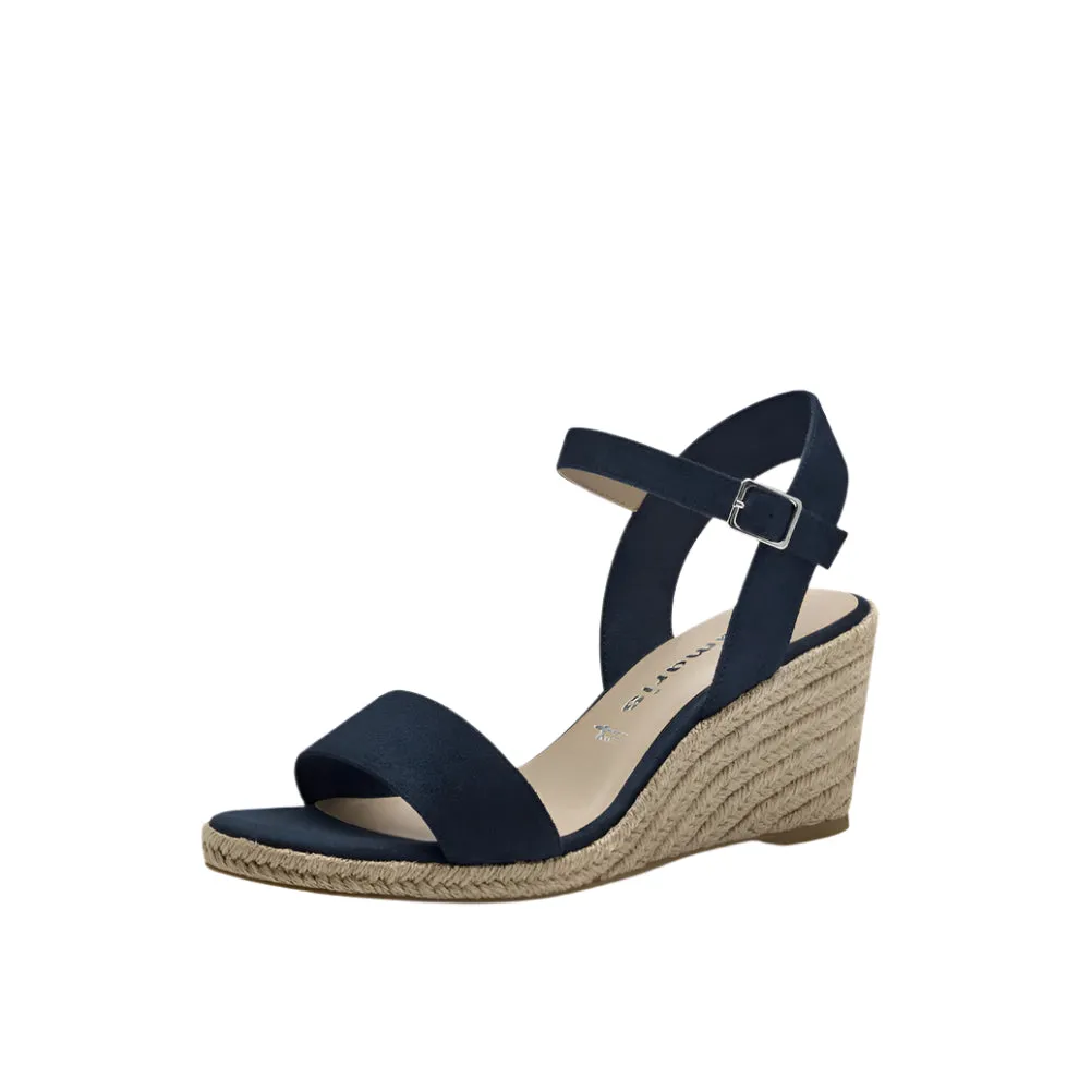 Tamaris Navy Wedge Sandal