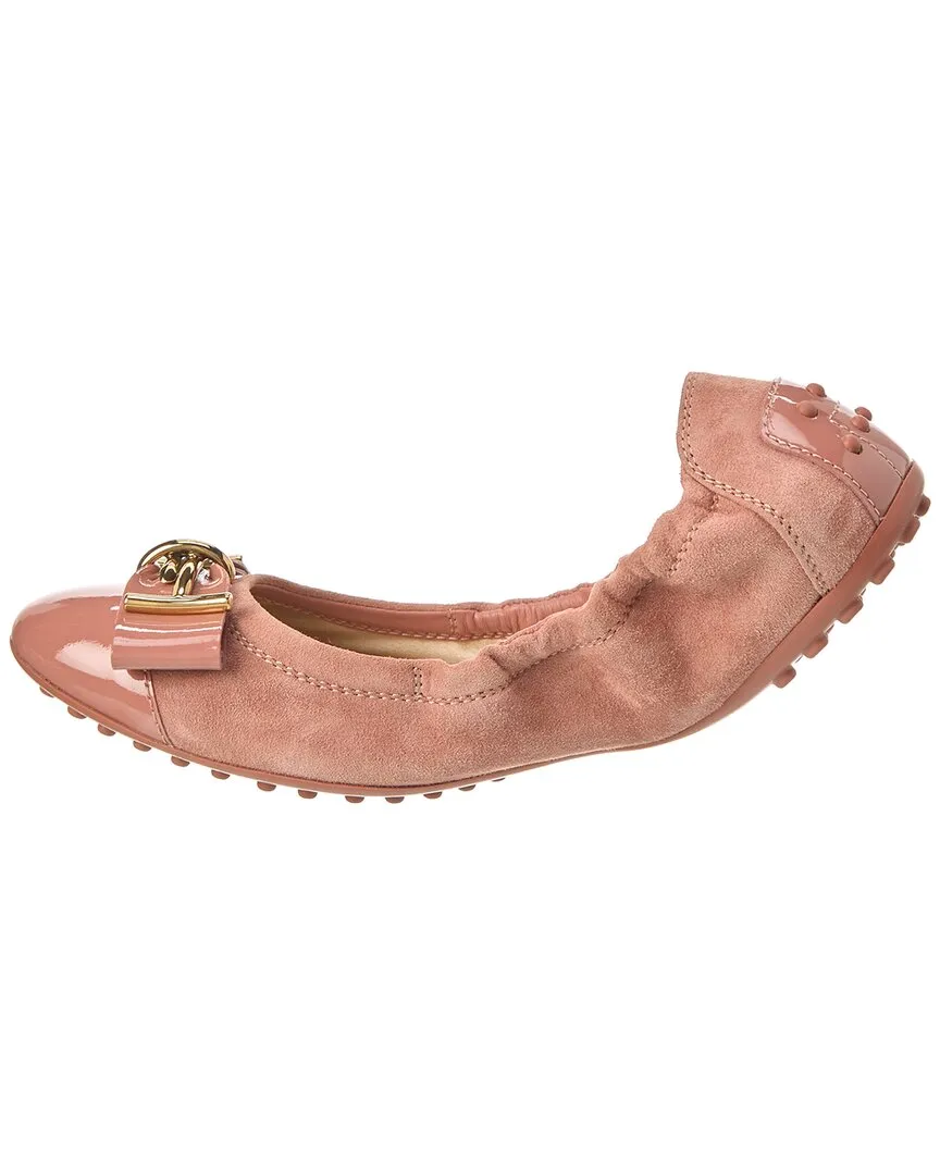 TOD��s Suede Flat