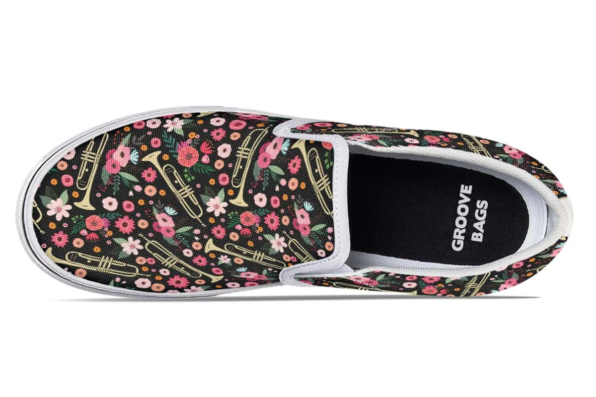 Trumpet Flower Slip-On Shoes