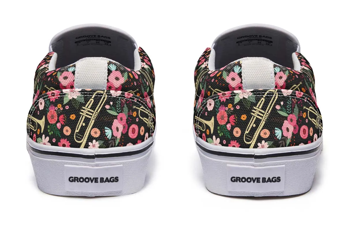 Trumpet Flower Slip-On Shoes