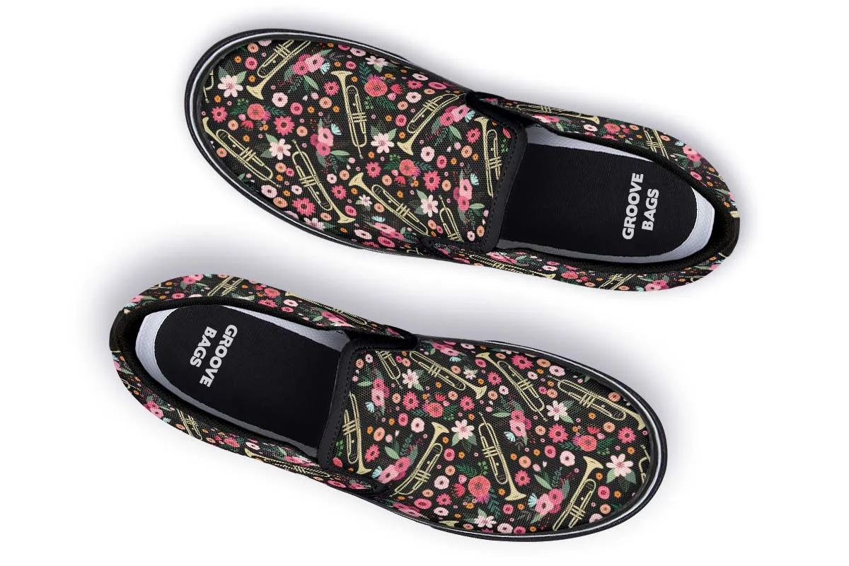 Trumpet Flower Slip-On Shoes