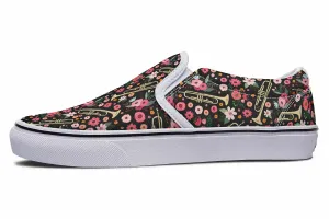 Trumpet Flower Slip-On Shoes