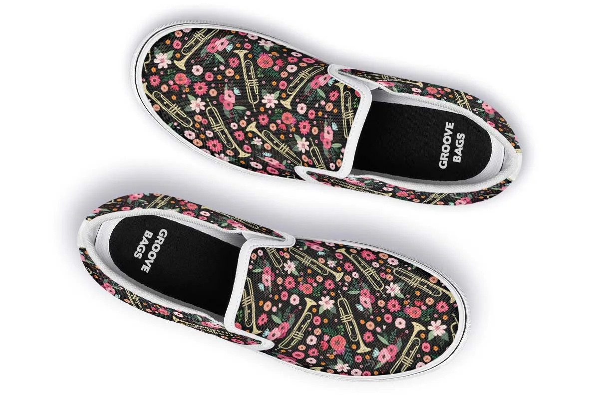 Trumpet Flower Slip-On Shoes