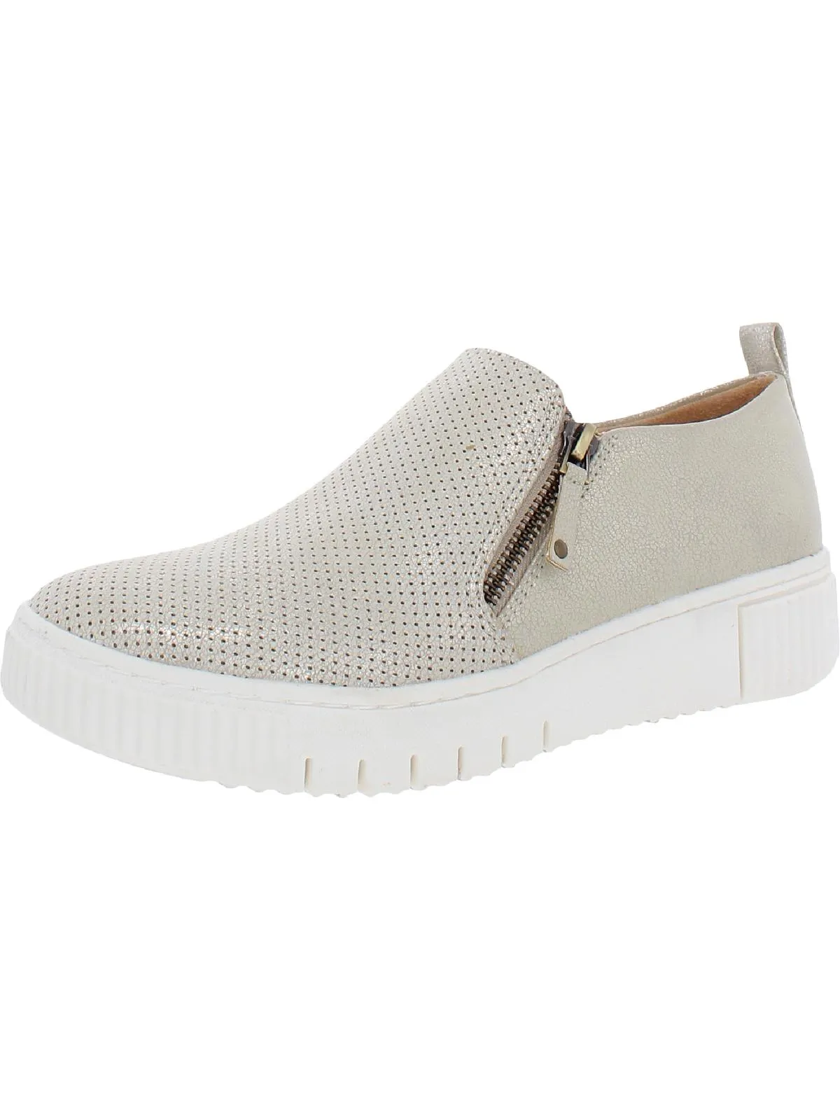 Turner Womens Zipper Slip-On Sneakers
