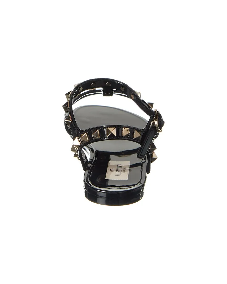 Valentino Rockstud Caged Rubber Sandal