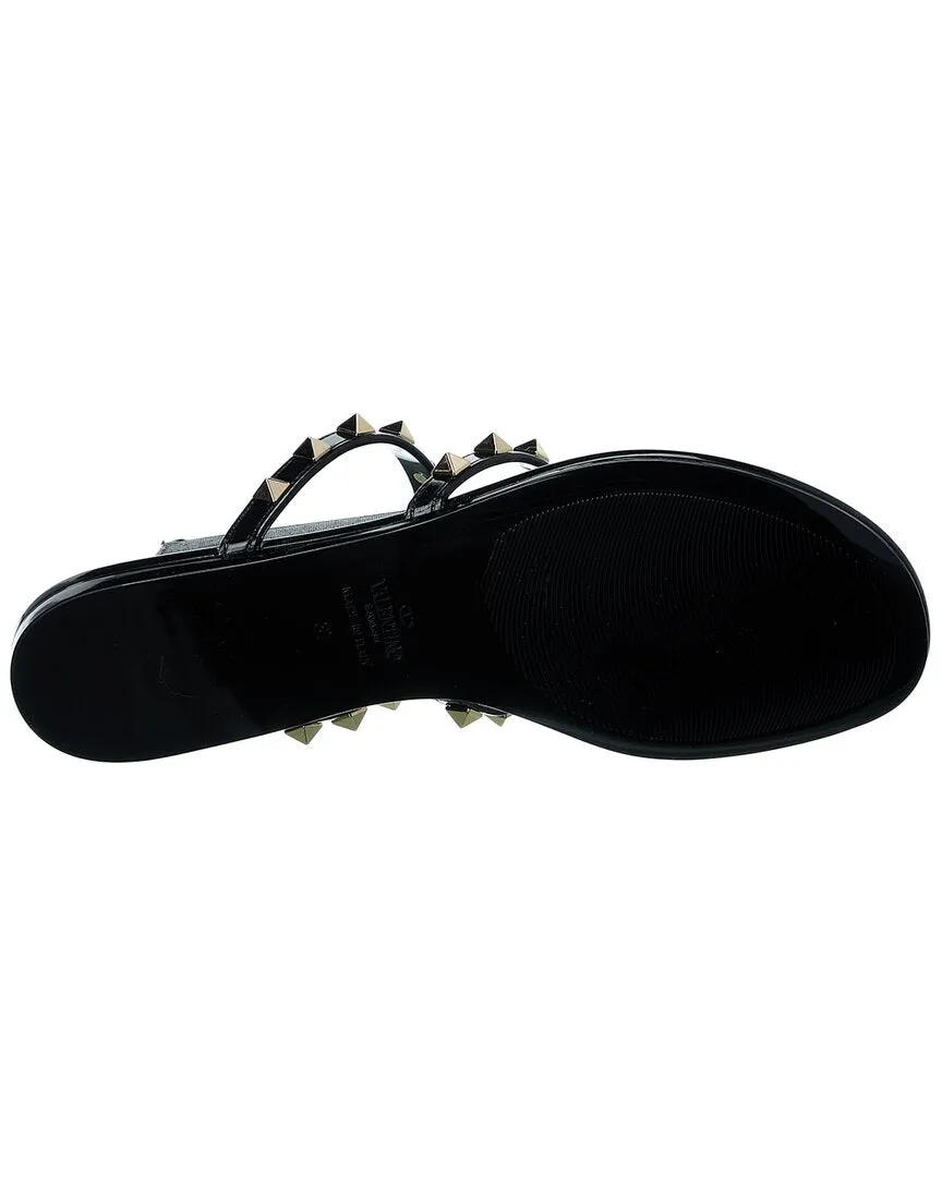 Valentino Rockstud Caged Rubber Sandal