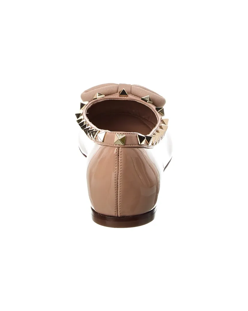 Valentino Rockstud Patent Ballerina Flat