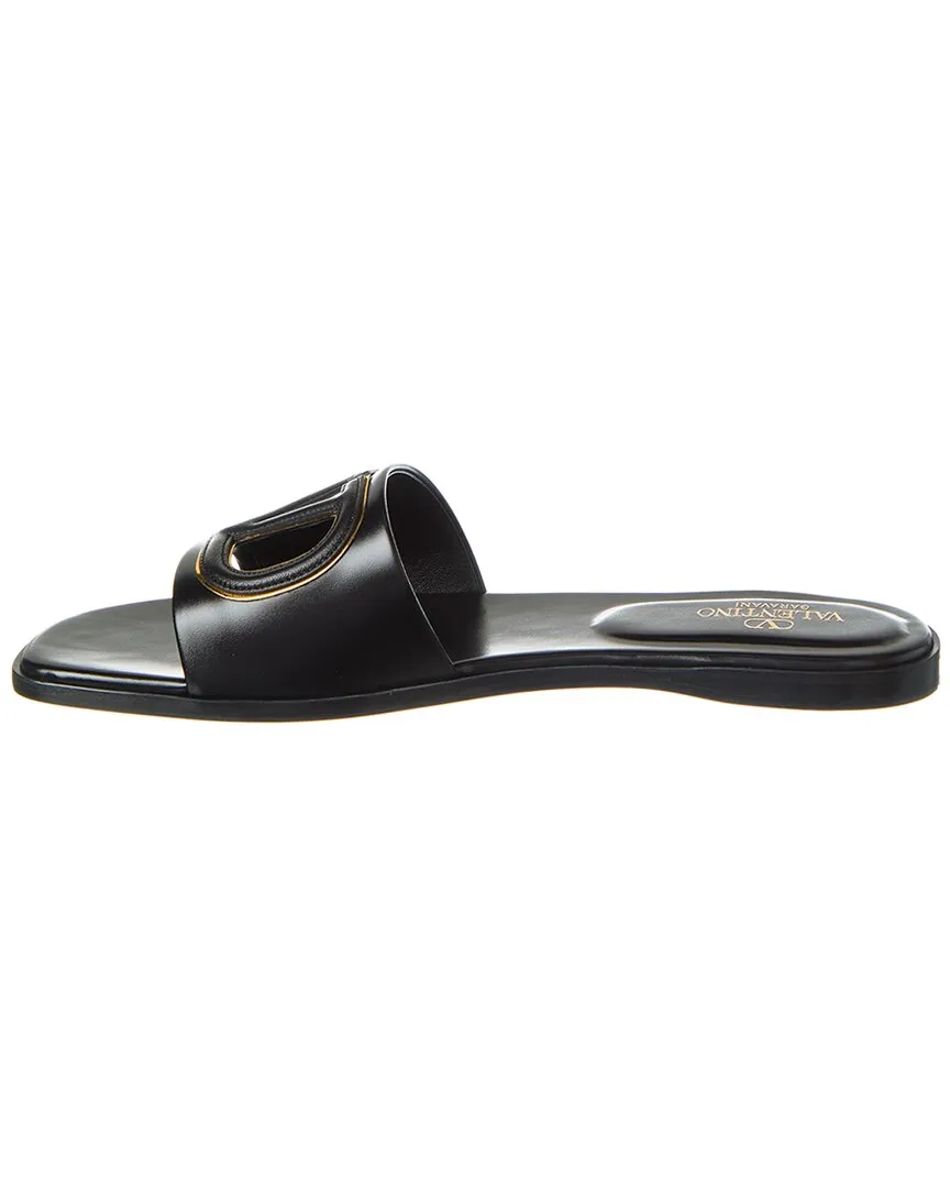 Valentino VLogo Cutout Leather Sandals