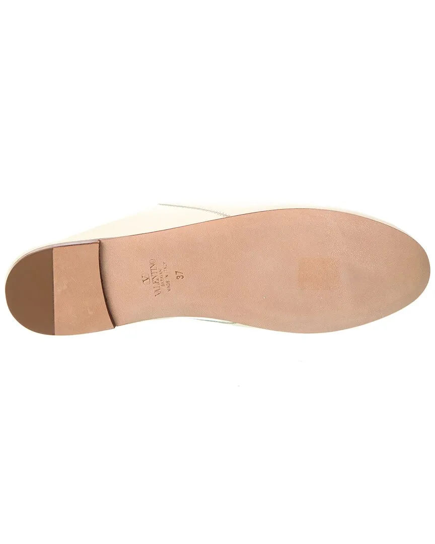 Valentino VLogo Leather Slide