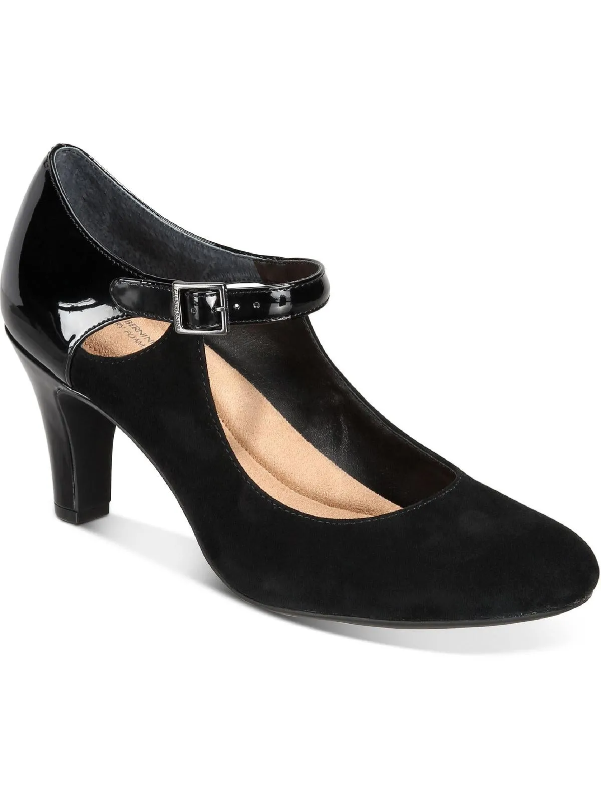 Velmahl Womens Patent Trim Slip On Pumps