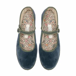 Velvet Mary Jane Shoes