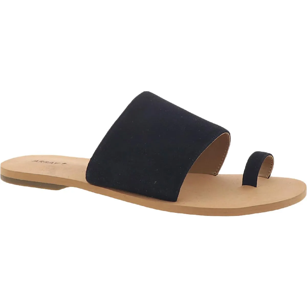 Venice Womens Toe Loop Slip On Flat Sandals