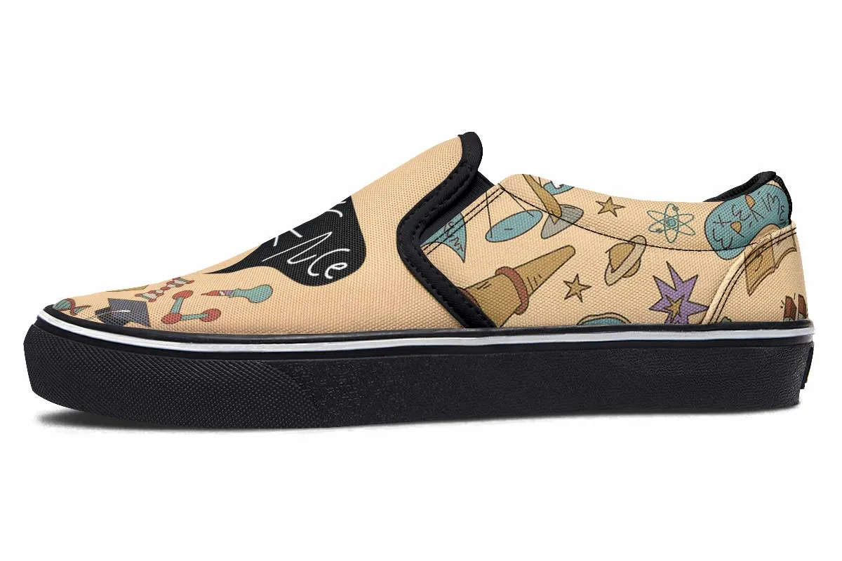 Vintage Scientist Slip-On Shoes