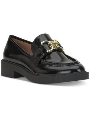 Visala Womens Patent Slip On Loafers