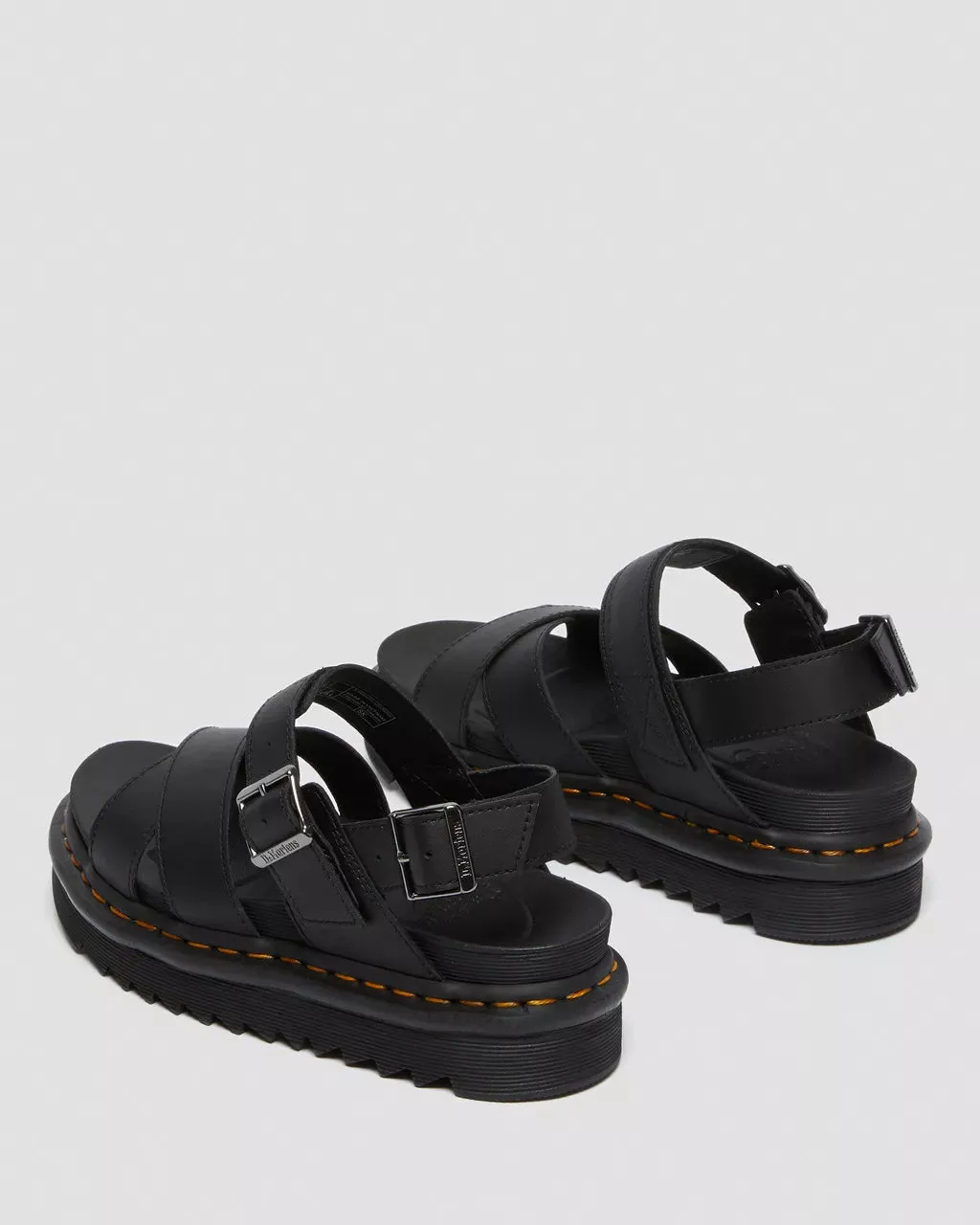 Voss II Leather Sandals in Black