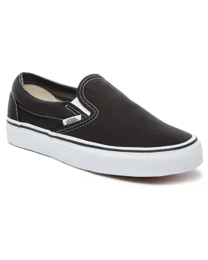 Womens Classic Slip On Shoes in Black