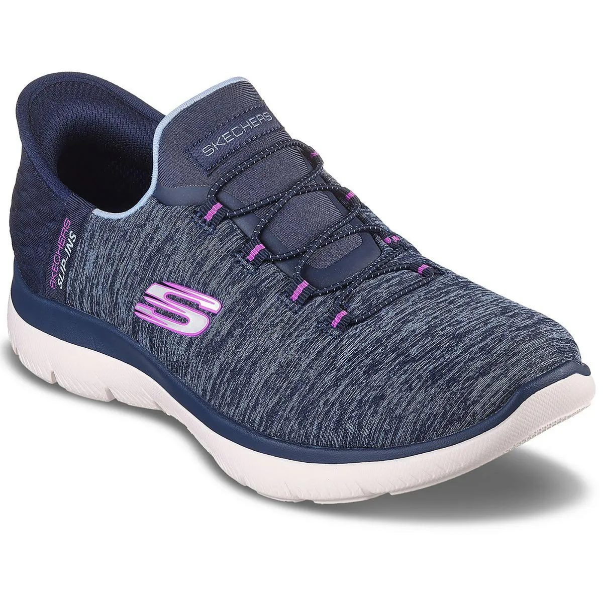 Womens Colorblock Man Made Slip-On Sneakers