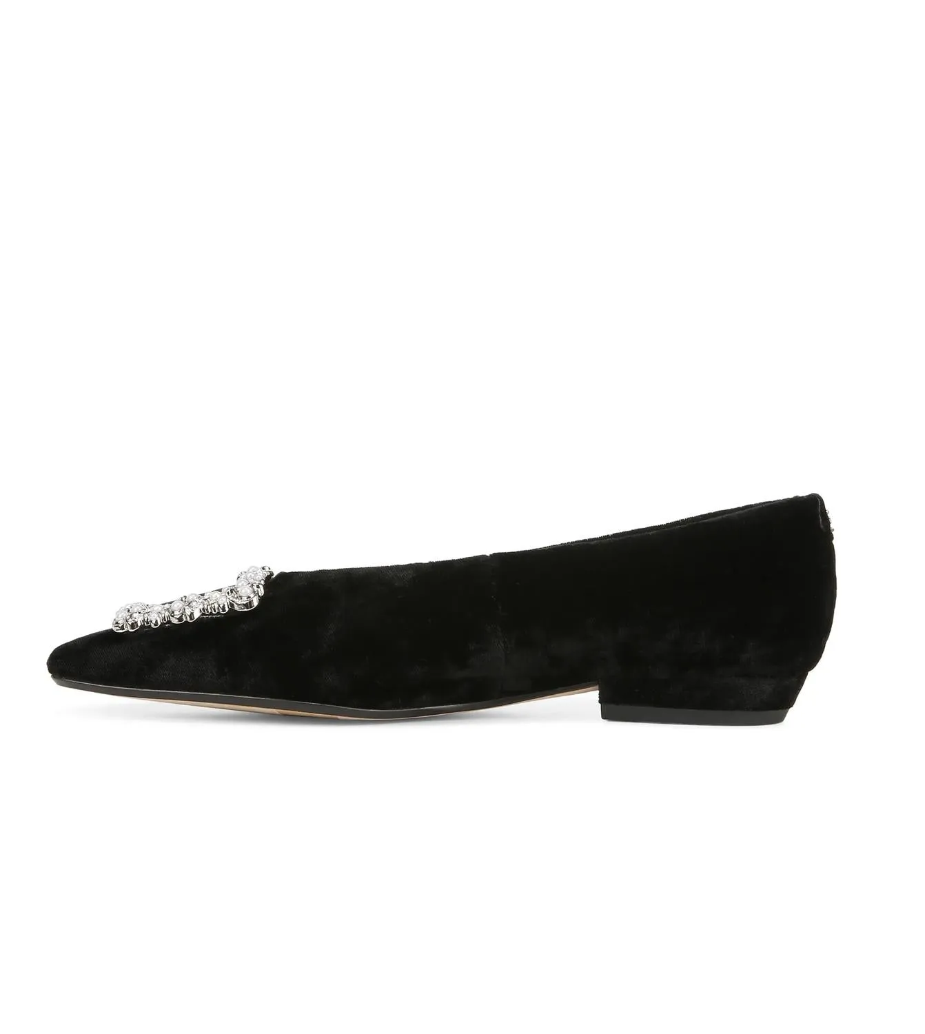 Women's Janina Luster Embellished Slip On Flats In Black