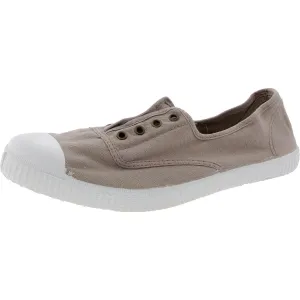 Womens Laceless Canvas Slip-On Sneakers