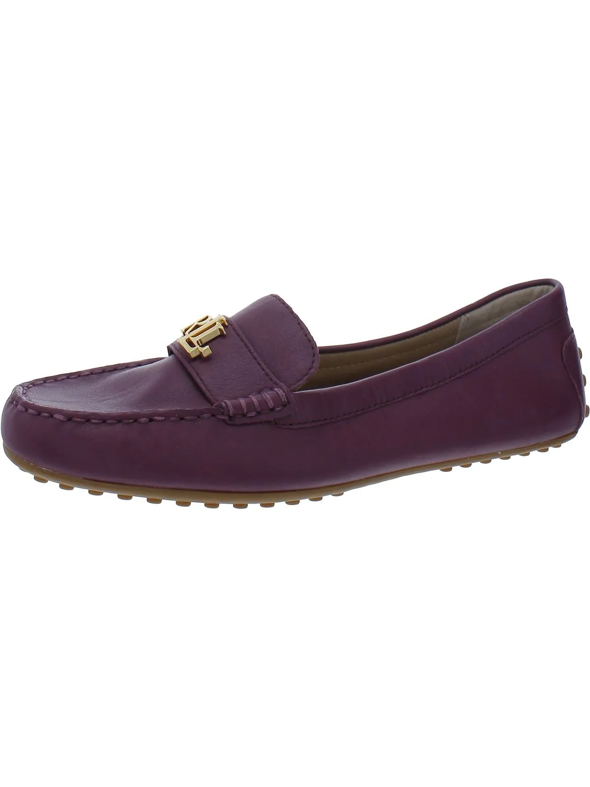 Womens Leather Slip-On Loafers