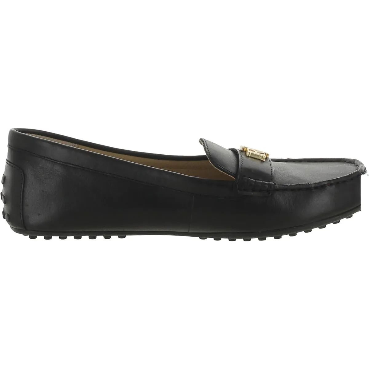 Womens Leather Slip-On Loafers