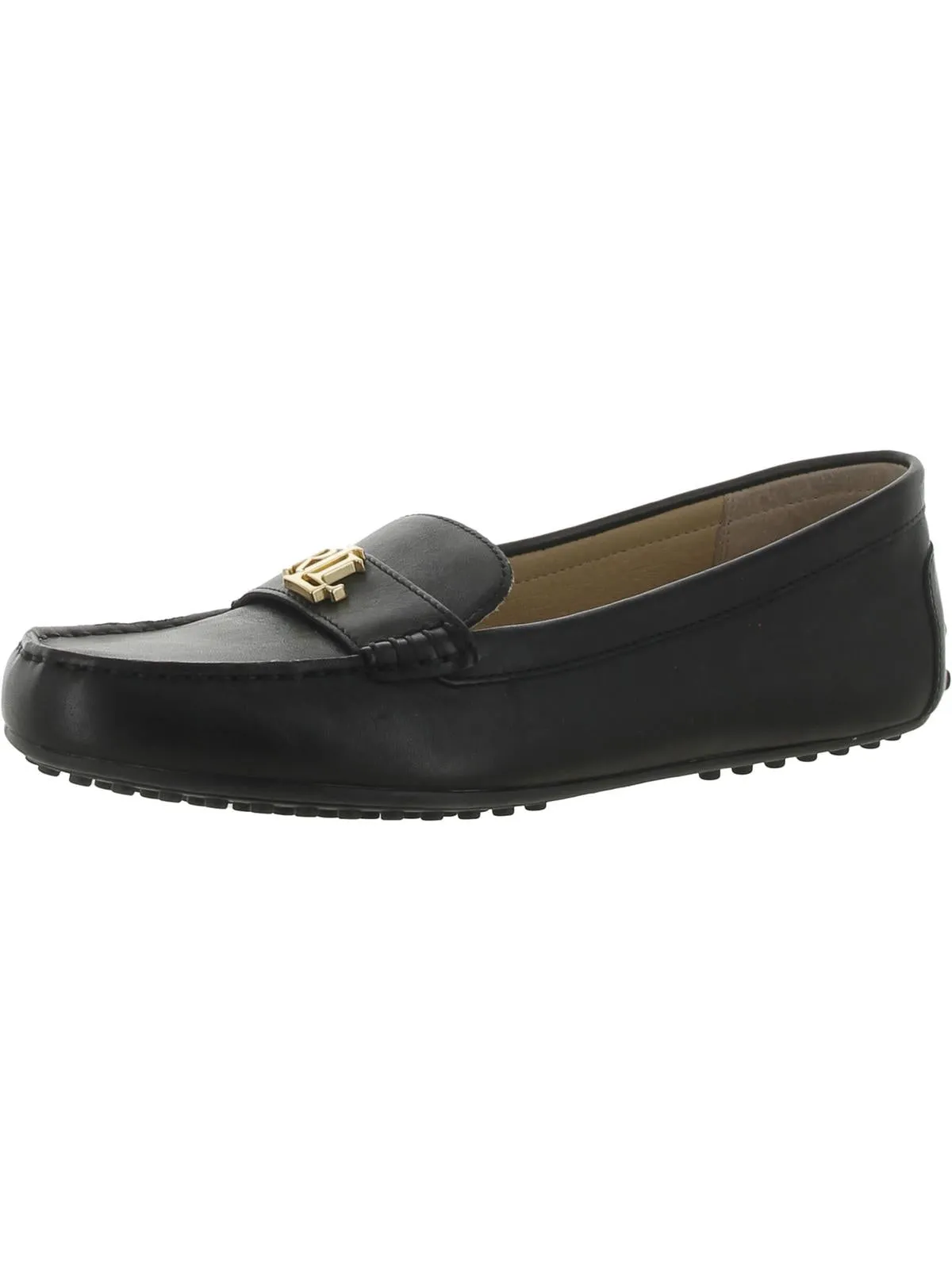 Womens Leather Slip-On Loafers