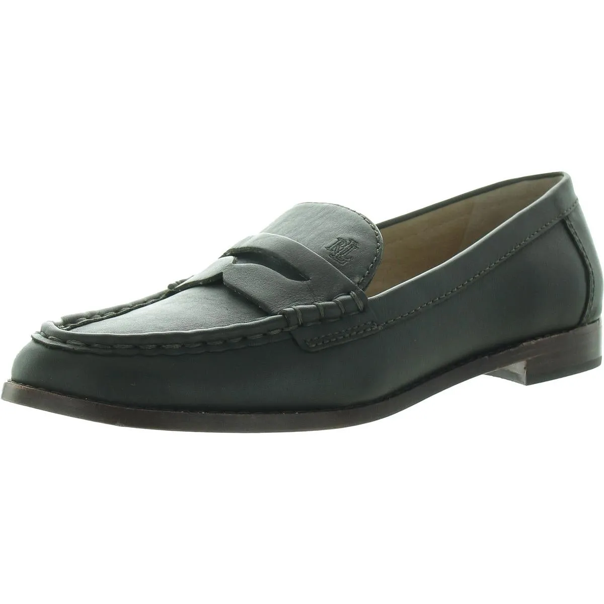 Womens Leather Slip-On Loafers