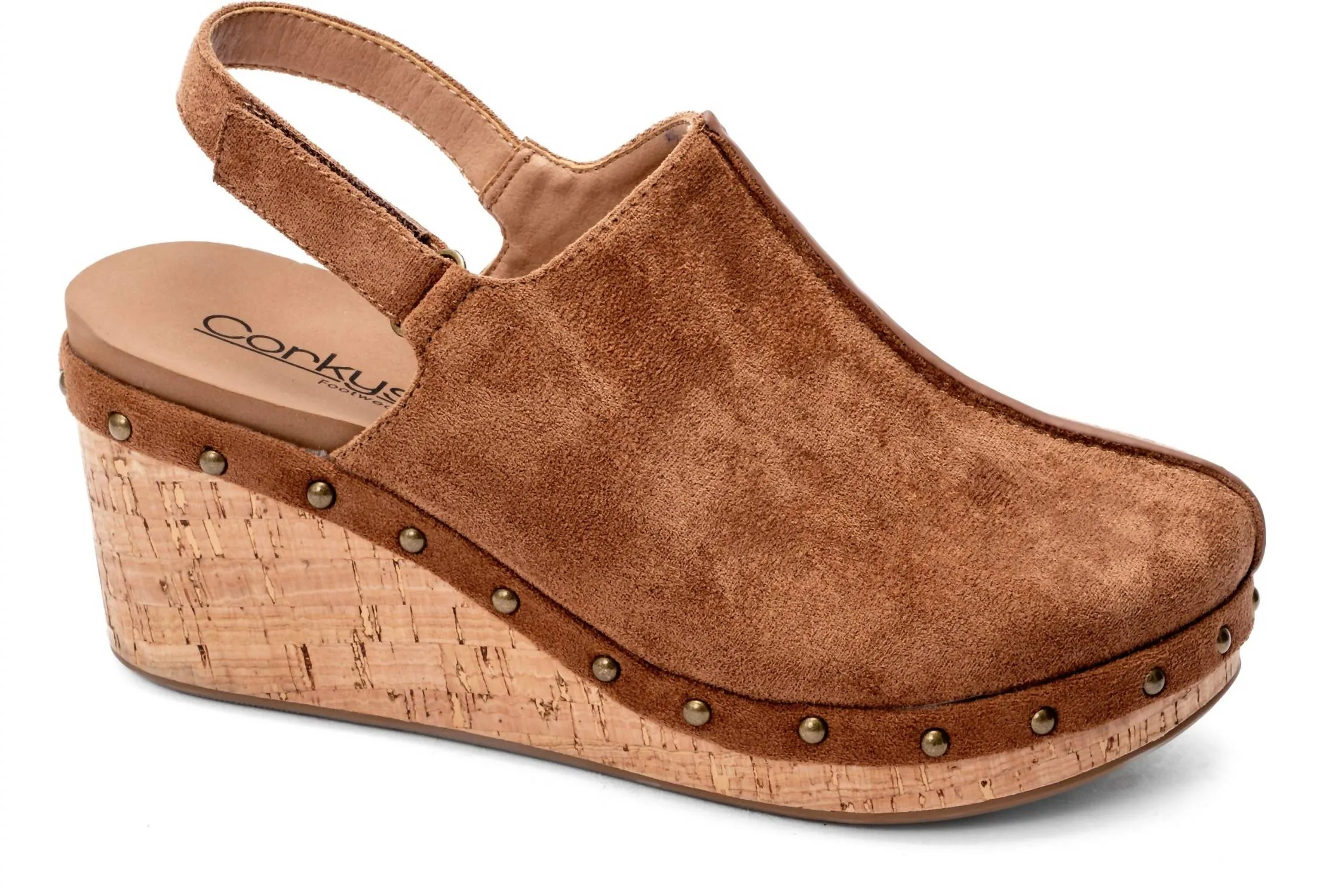 Women's Make Me Blush Clog In Brown Faux Suede