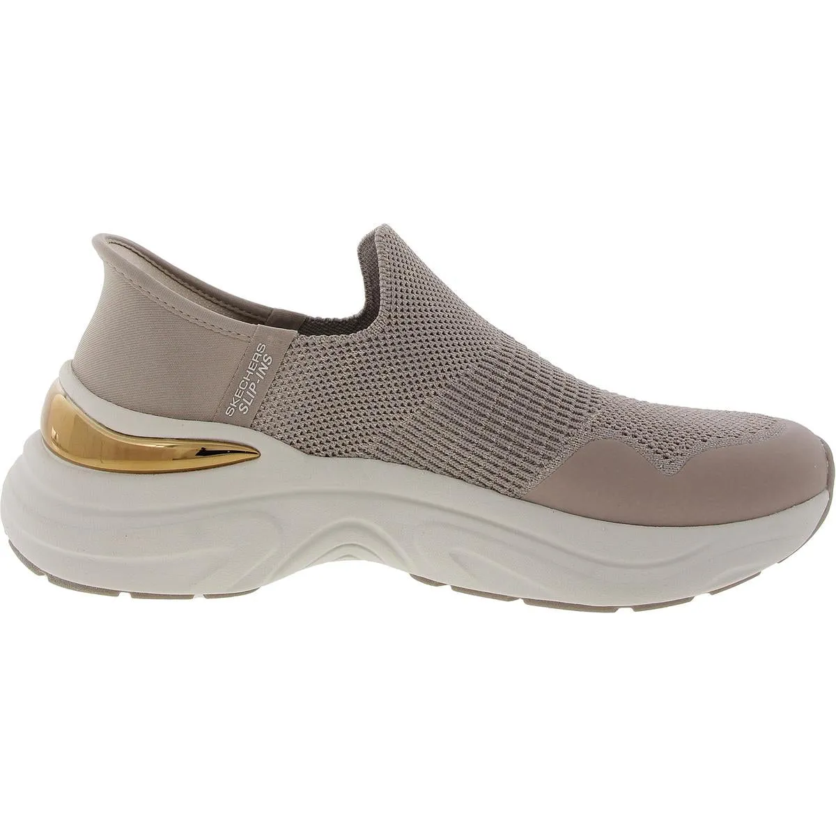 Womens Memory Foam Knit Slip-On Sneakers