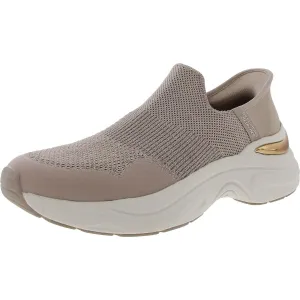 Womens Memory Foam Knit Slip-On Sneakers