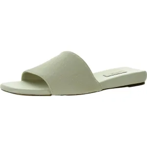 Womens Open Toe Slip On Mules