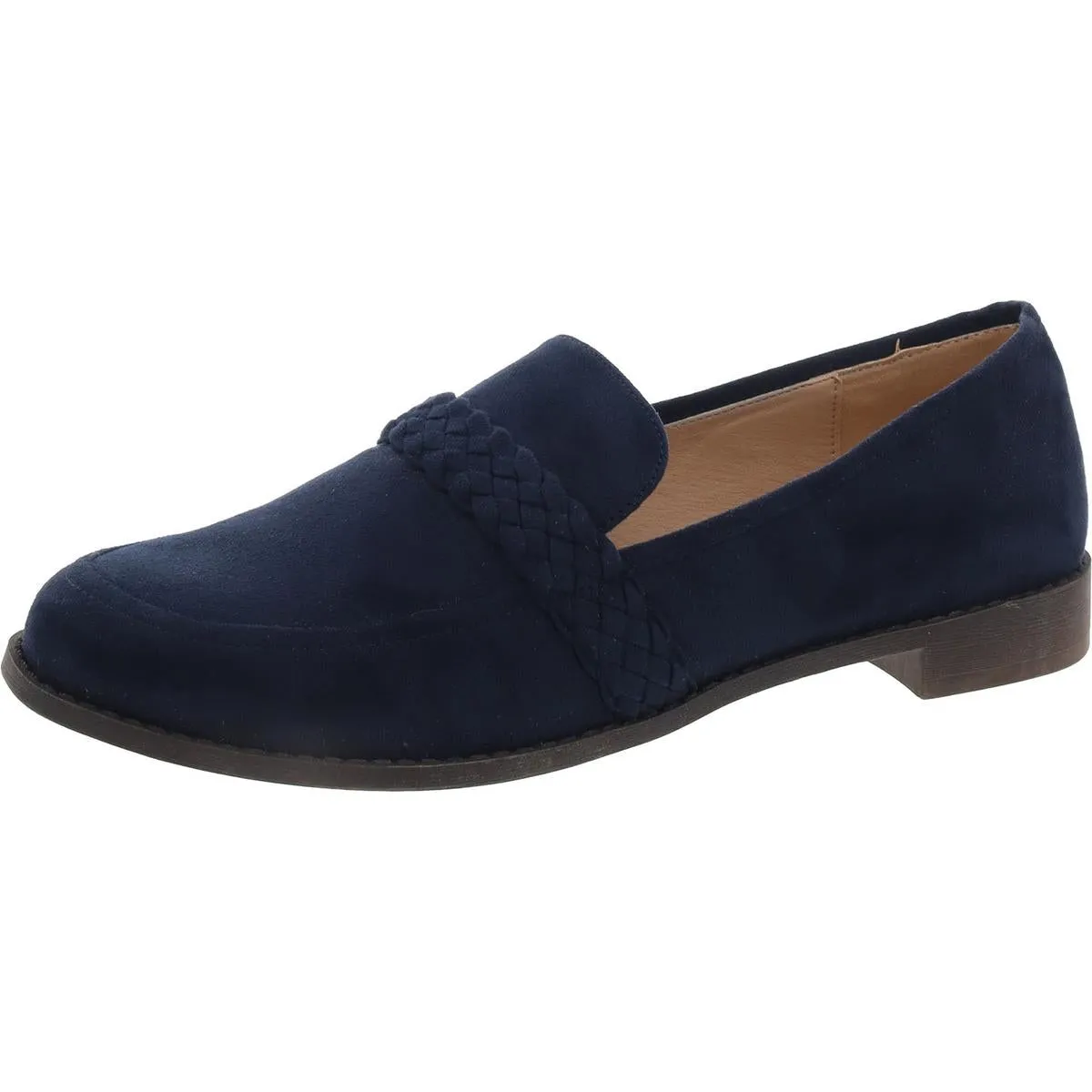 Womens Round Toe Slip On Loafers