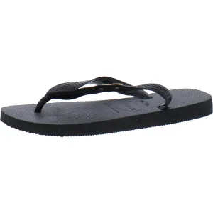 Womens Slip On Open Toe Flip-Flops