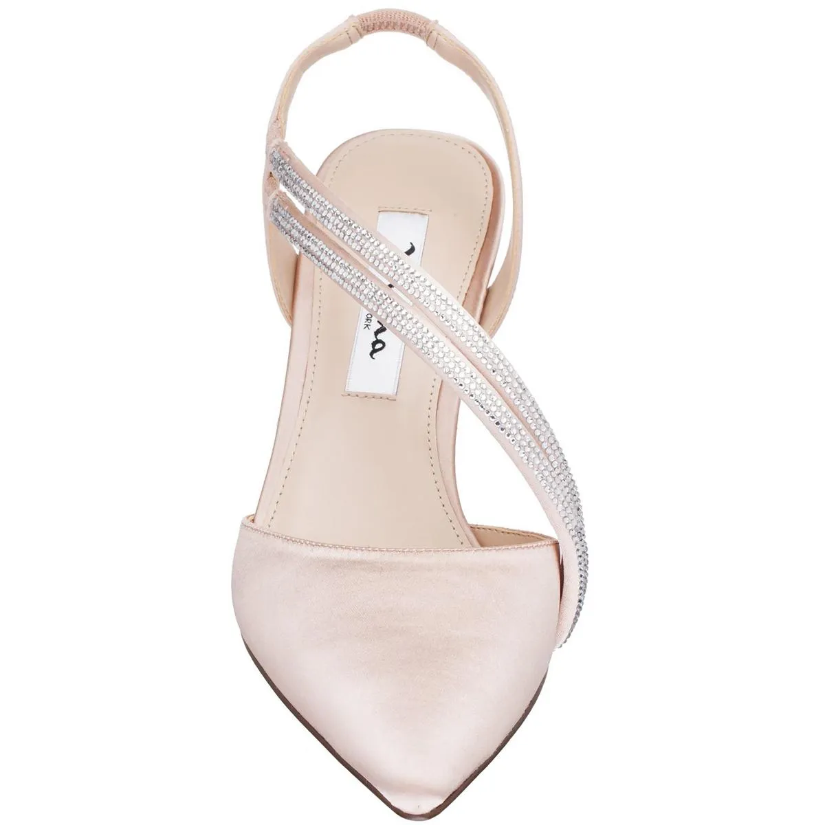 Womens Slip On Pointed Toe Kitten Heels