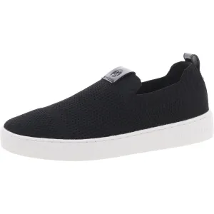 Womens Solid Knit Slip-On Sneakers