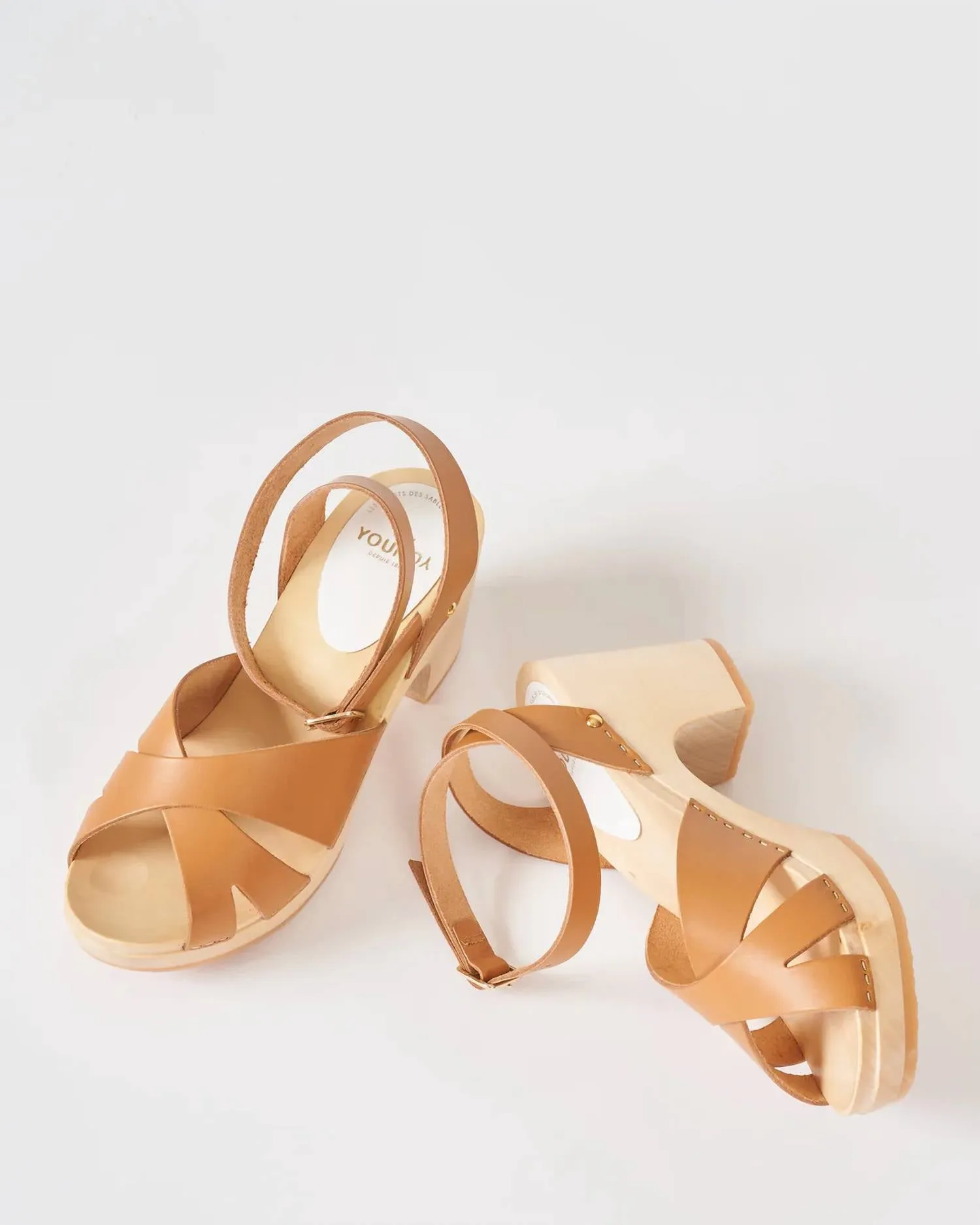 Women's Ybiza Clog In Camel Leather