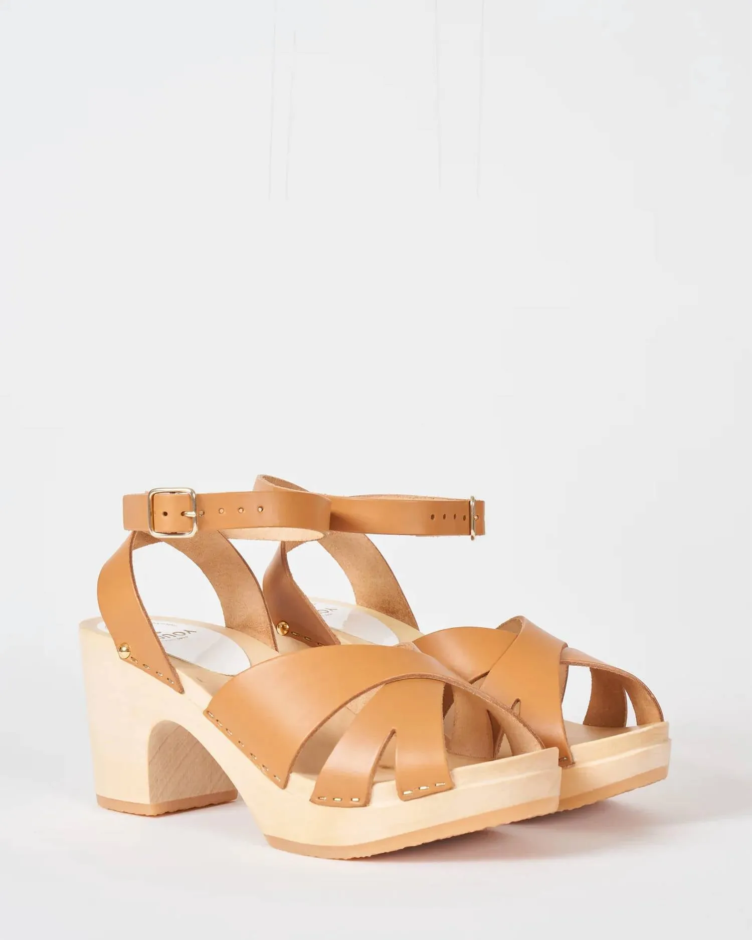 Women's Ybiza Clog In Camel Leather