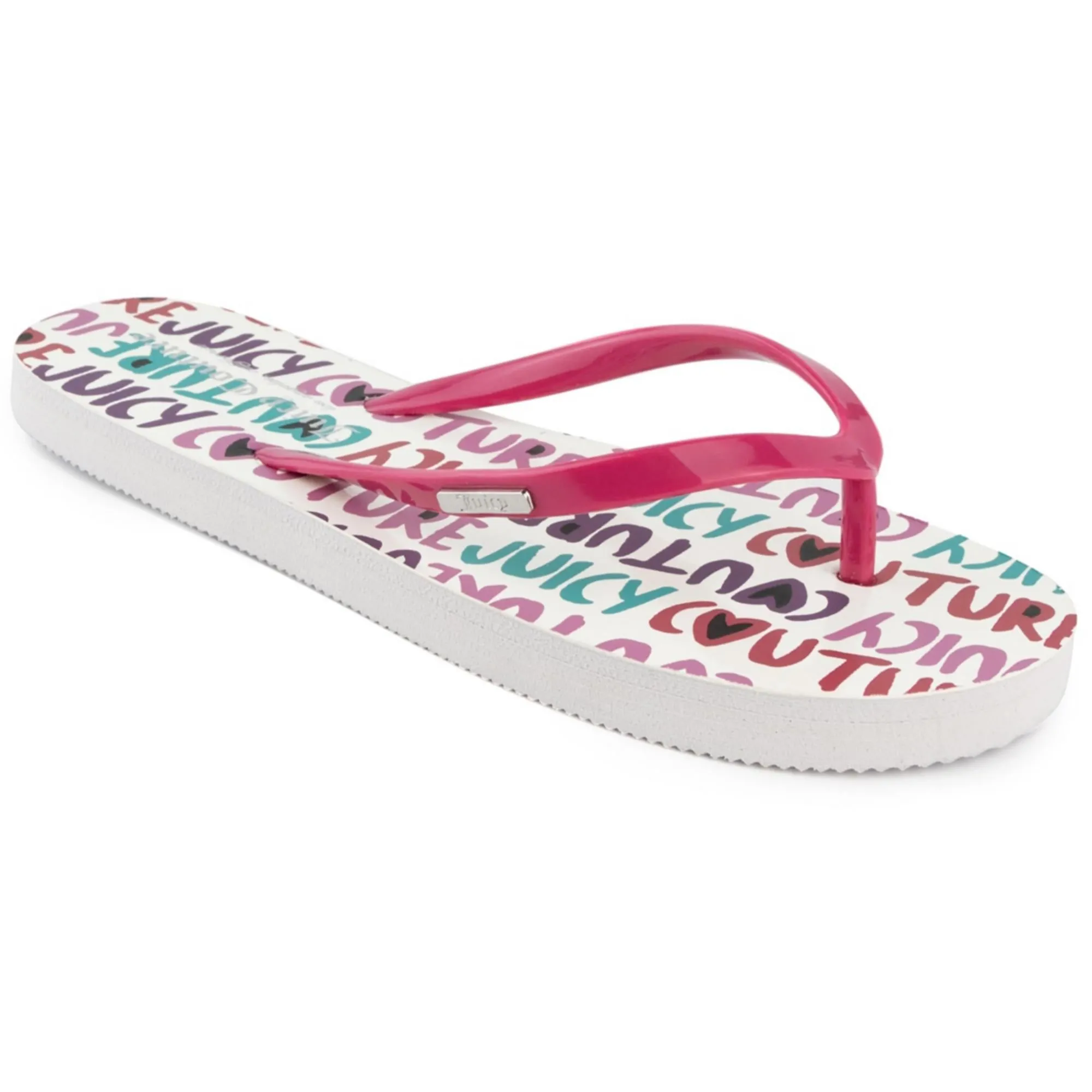 Zamia Womens Printed Slip On Flip-Flops